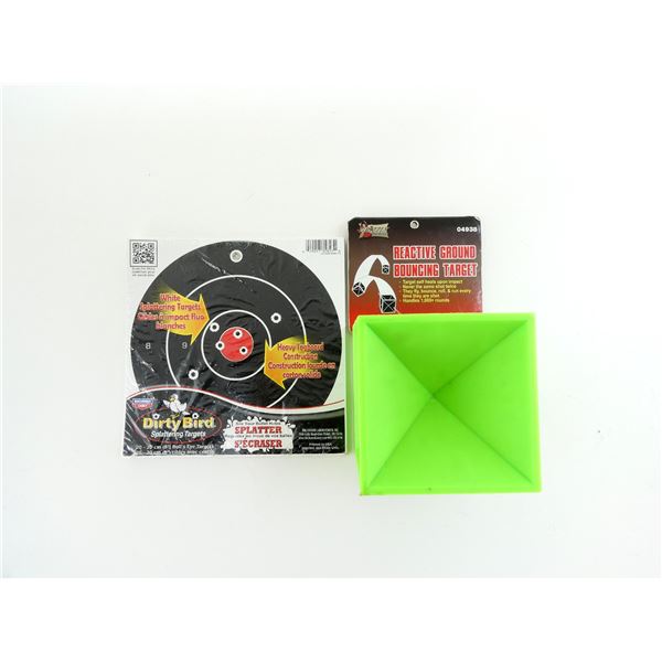 GROUND BOUNCING TARGET & SPLATTERING BULLSEYE TARGETS LOT
