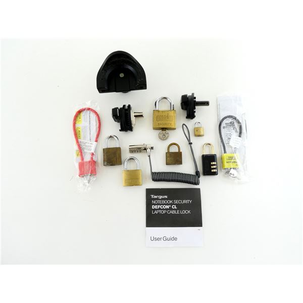 ASSORTED CABLE KEYED TRIGGER LOCK & FRANZEN, ETC. LOT