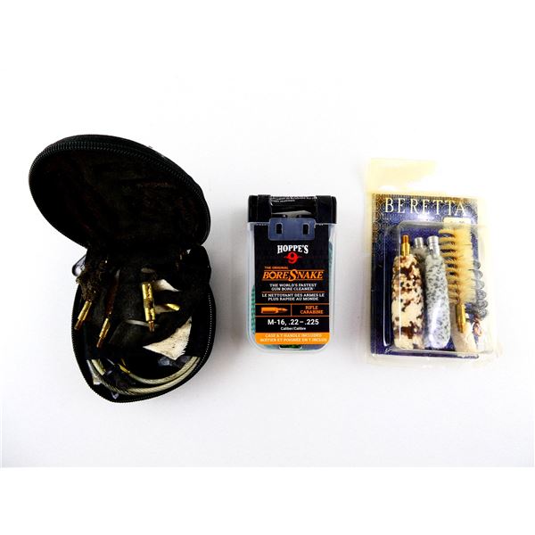 ASSORTED BORE BRISTLE BRUSH, RIFLE & SHOTGUN LOT