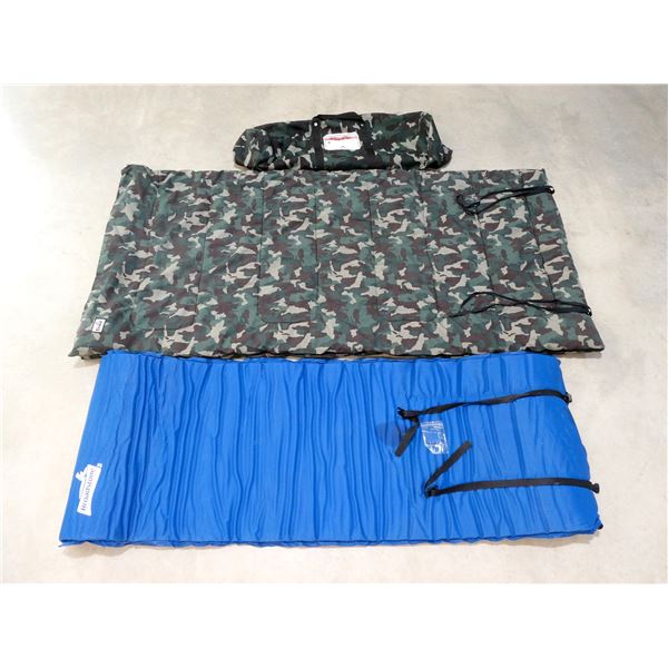 TREKK TUKTU CAMOUFLAGE SLEEPING BAG & BROADSTONE SLEEPING/CAMPING PAD LOT