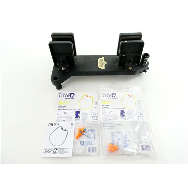 GUN GRIP SHOOTING VISE AND HEARING PROTECTION LOT