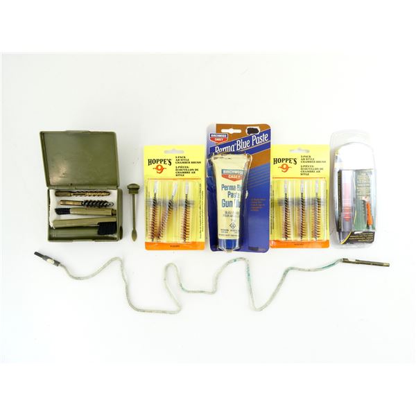ASSORTED RIFLE & MUZZLELOADER CLEANING SUPPLIES LOT