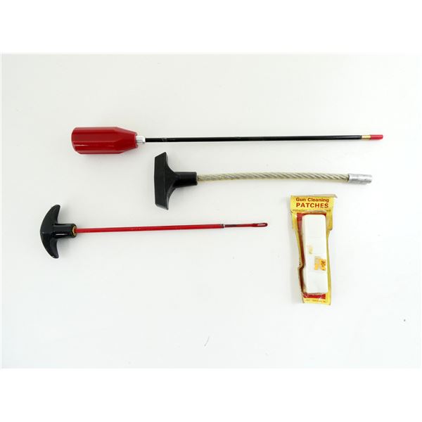 ASSORTED CLEANING ROD T-HANDLE LOT, ETC. LOT