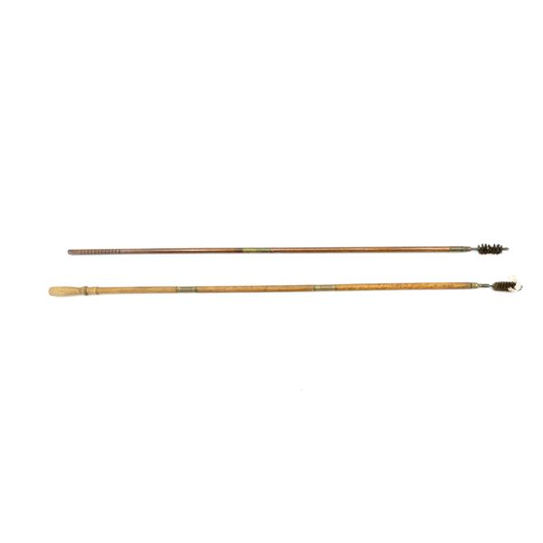 ASSORTED SHOT GUN CLEANING RODS WITH BORE BRISTLE ATTACHMENTS LOT