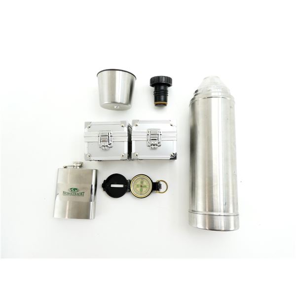 STAINLESS STEEL TRAVEL DRINK CONTAINER, ETC. LOT