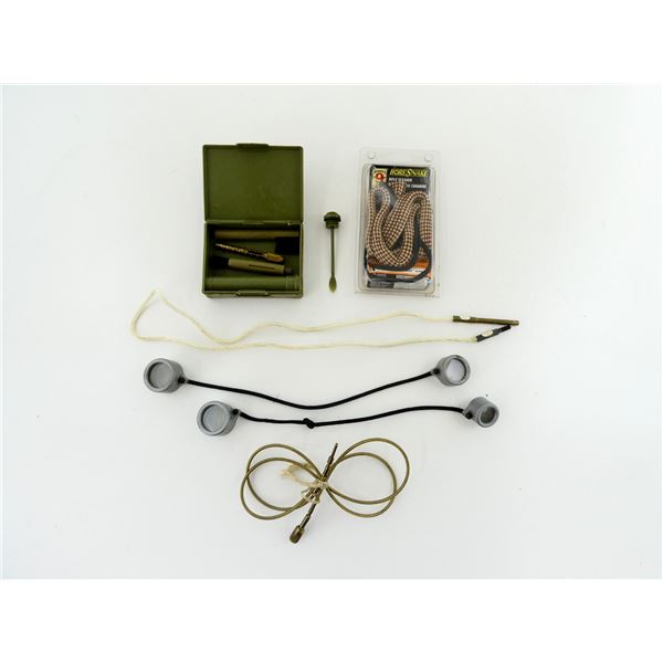 ASSORTED RIFLE BORE CLEANING, ETC. LOT