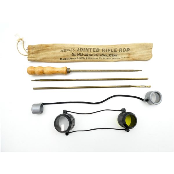 MARBLE'S JOINTED RIFLE ROD, ETC. LOT