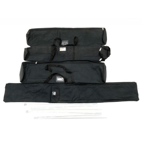 TELESCOPIC POLES & ASSORTED BANNER CASES LOT