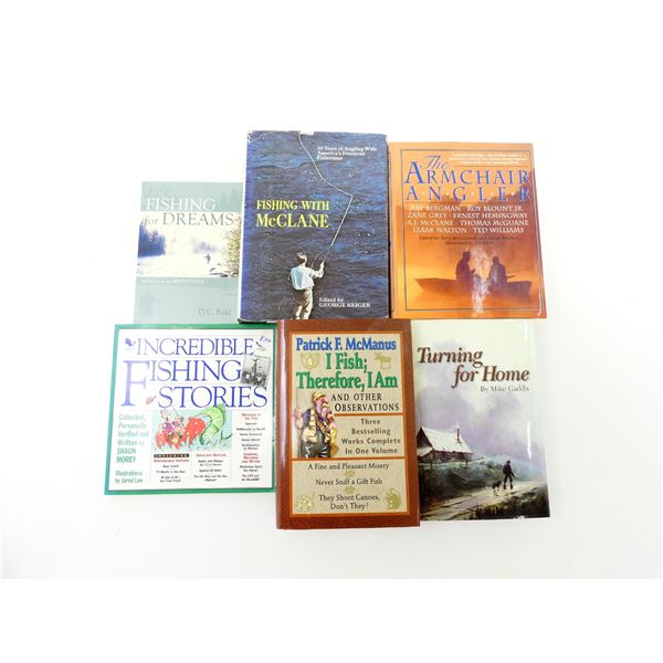 ASSORTED FISHING STORIES BOOK LOT