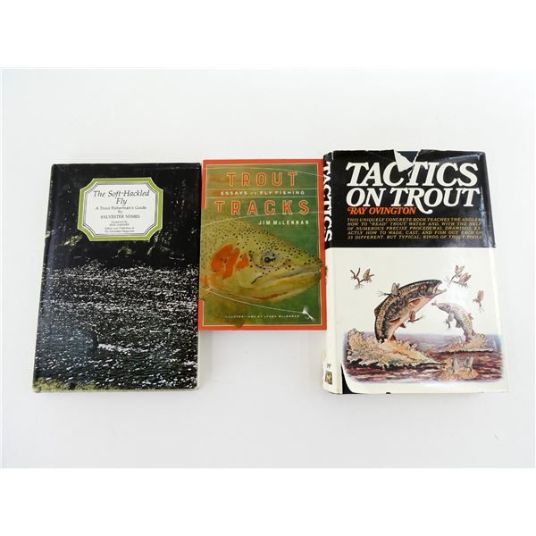 ASSORTED TROUT FLY FISHING BOOK LOT
