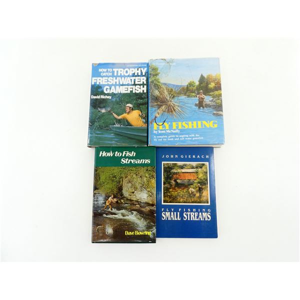 ASSORTED FLY FISHING SMALL STREAMS & FRESH/SALTWATER BOOK LOT