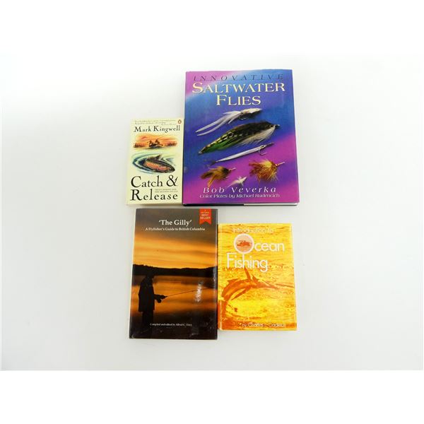 ASSORTED FLY FISHING STORIES, OCEAN & SALTWATER BOOK LOT