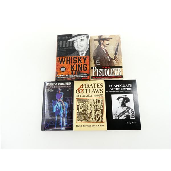 ASSORTED OUTLAWS & BANDITS, BOOTLEGGERS BOOK LOT