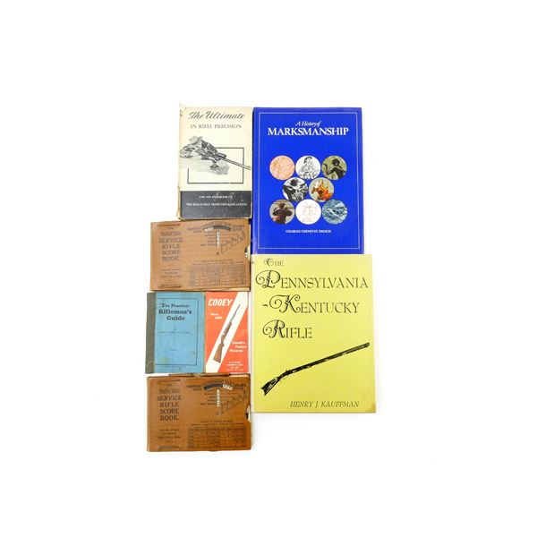ASSORTED RIFLE & MARKSMANSHIP BOOK, ETC. LOT