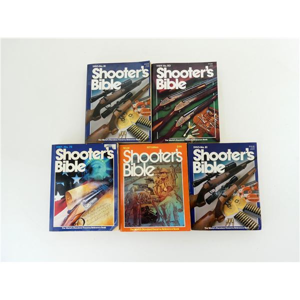 "THE SHOOTER'S BIBLE" NO 68, 78, 80, 81, 81 BOOK LOT