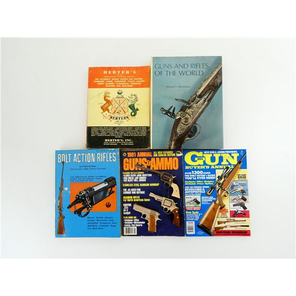 ASSORTED RIFLE & CATALOG BOOK LOT