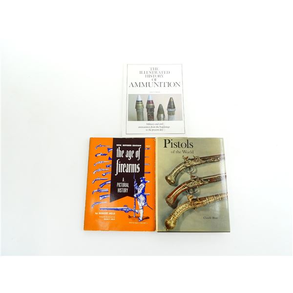 ASSORTED FIREARM & AMMUNITION HISTORY & PISTOLS OF THE WORLD BOOK LOT
