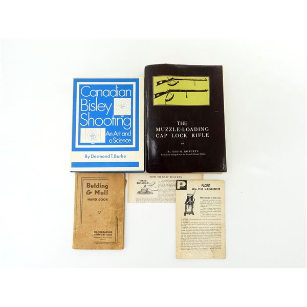 ASSORTED MUZZLELOADER & HANDLOADING BOOK LOT