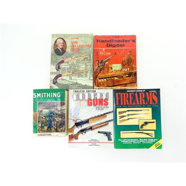 ASSORTED GUNSMITHING, HANDLOADERS DIGEST & GUN COLLECTORS BOOK LOT