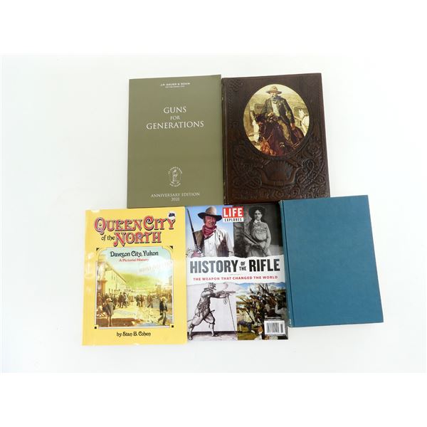 ASSORTED GUNS AND HISTORY BOOK LOT