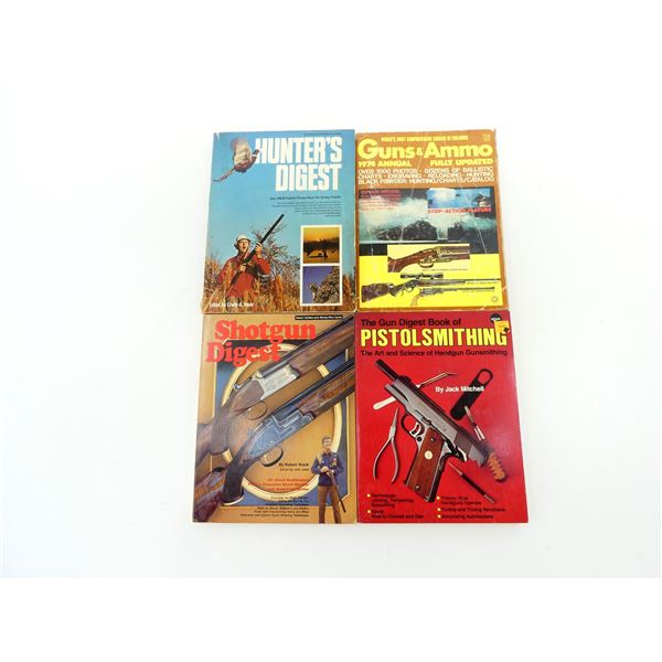 ASSORTED GUN/HUNTING DIGEST & PISTOLSMITHING BOOK LOT