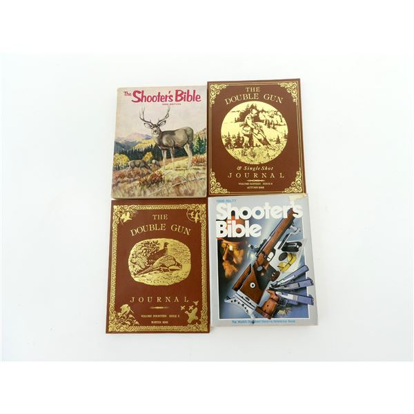 ASSORTED THE SHOOTER'S BIBLE & THE DOUBLE GUN JOURNAL BOOK LOT