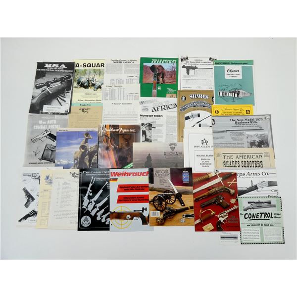 ASSORTED GUN & ACCESSORIES CATALOG LOT