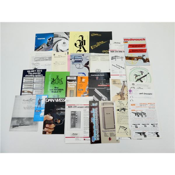ASSORTED GUN & ACCESSORIES CATALOG LOT