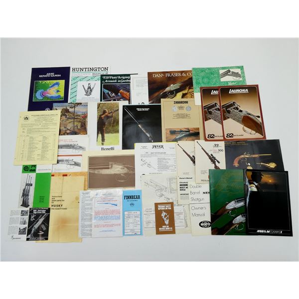ASSORTED GUN & ACCESSORIES CATALOG LOT