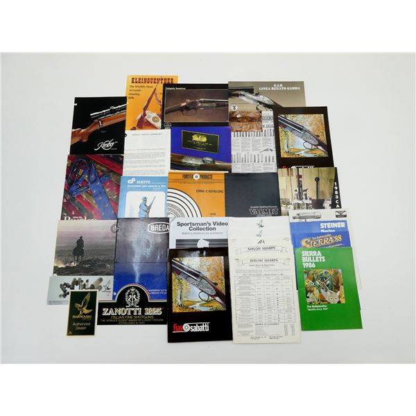 ASSORTED GUN & ACCESSORIES CATALOG LOT