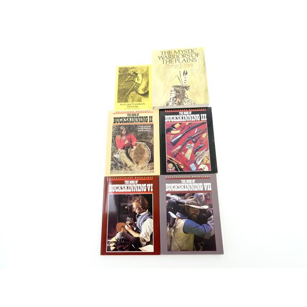THE BOOK OF BUCKSKINNING & THE MYSTIC WARRIORS OF THE PLAINS BOOK LOT
