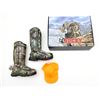 Image 1 : ROCKY MENS 15" THINSULATE RUBBER BOOT CAMO & BLAZE ORANGE HAT