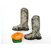 Image 2 : ROCKY MENS 15" THINSULATE RUBBER BOOT CAMO & BLAZE ORANGE HAT