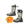 Image 2 : LACROSSE WOMEN'S 15" ALPHABURLY PRO 800G RUBBER BOOT & BLAZE ORANGE HAT