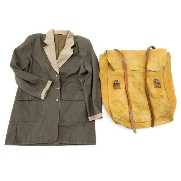 DRESS COWBOY STYLE JACKET & WOODS CANVAS BACKPACK LOT