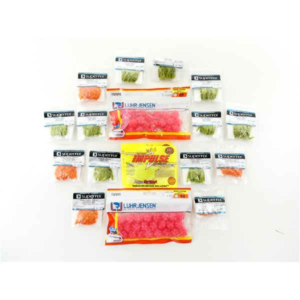 ASSORTED SUPER FLY, IMPULSE & LUHR-JEHNSEN LURES LOT