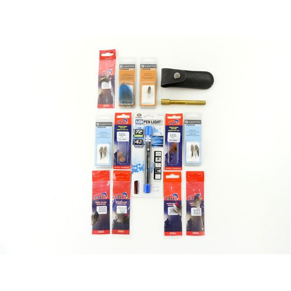 ASSORTED FLY FISHING LURES, ETC. LOT