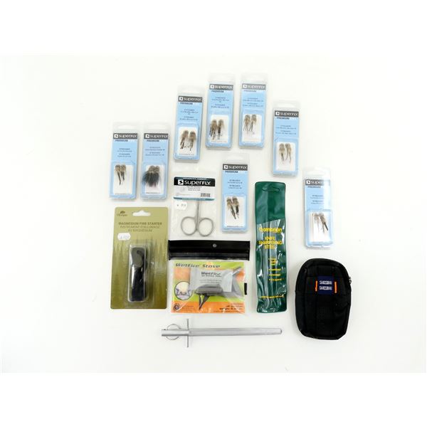 ASSORTED FLY FISHING LURES, ETC. LOT