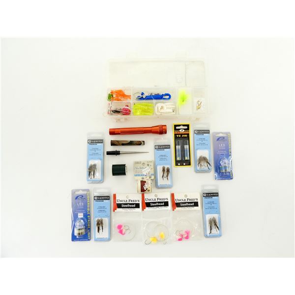 UNCLE FREDS, SUPERFLY & JIG-A-WHOPPER LURES LOT