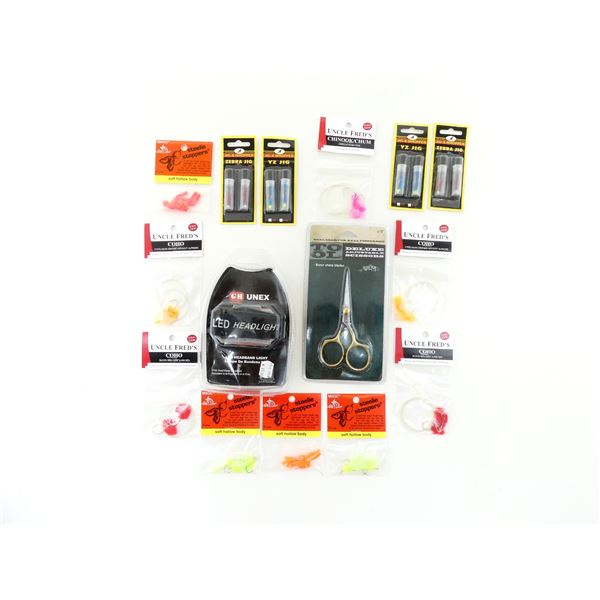 UNCLE FRED'S ASSORTED LURES, ETC. LOT