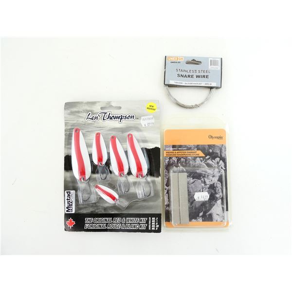 MUSTAD LEN THOMPSON RED & WHITE KIT, ETC. LOT
