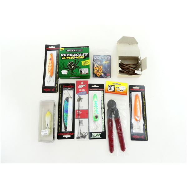 DREAMWEAVER, SPIDERWIRE, LUNKERHUNT, MUSTAD, ETC. LOT