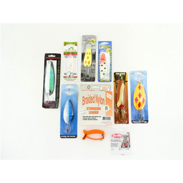LEN THOMPSON, MOONSHINE LURES, MOOSELOOK, DREAMWEAVER, WHIZKERS, BLUEFOX, ETC. LOT