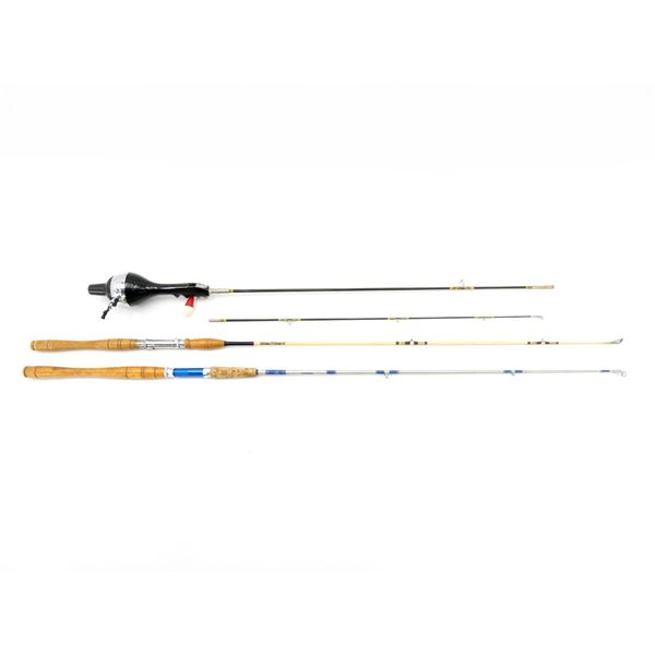 ASSORTED TROLLING RODS & SPINCAST REEL COMBO LOT