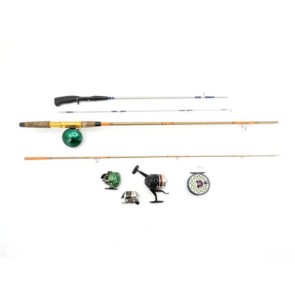 ASSORTED FISHING ROD & REEL LOT