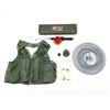 Image 2 : FISHING VEST, COLLAPSIBLE NET & FISHING RODS, ETC. LOT