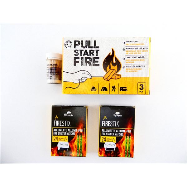 **PICK UP ONLY** PULL-START FIRE STARTER, ETC. LOT