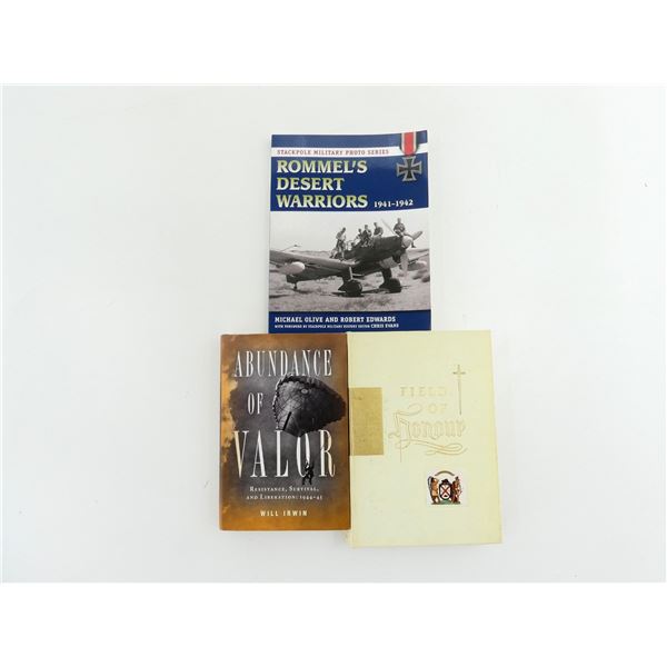 ASSORTED WARRIORS, SURVIVAL AND THE SECOND WORLD WAR BOOK LOT