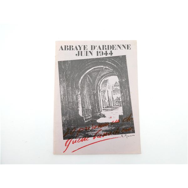 "ABBAYE D'ARDENNE JUIN 1944, 20 PRIONNIERS DE GUERRE CANADIENS"/"ABBAYE D'ARDENNE JUNE 1944, TWENTY 