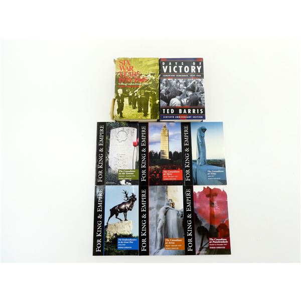 ASSORTED CANADIAN MEMORIES, VICTORY & FOR KING & EMPIRE SERIES BOOK LOT